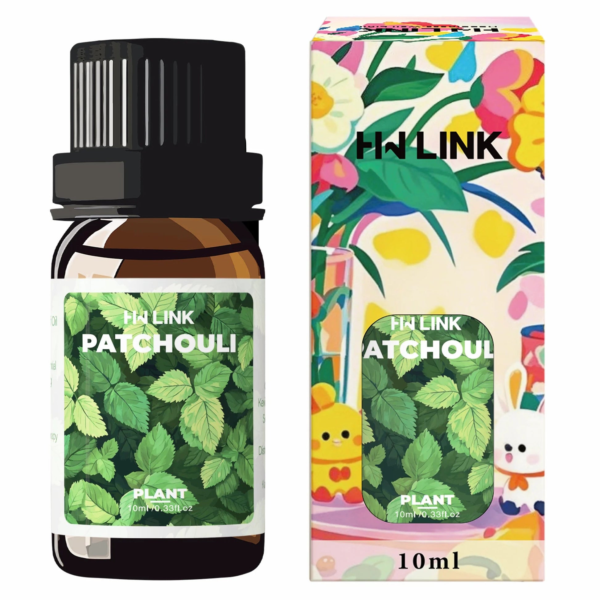 10ml Patchouli Essential Oils Massage Oil Skincare 100% Pure Natural for Hair Care, Home Diffusers, Skin, Aromatherapy, Perfumes luvshop24