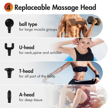 SEJOY Deep Tissue Muscle Vibrator Massager Gun Handheld Massage Gun  Fascia Gun for Pain Relief luvshop24