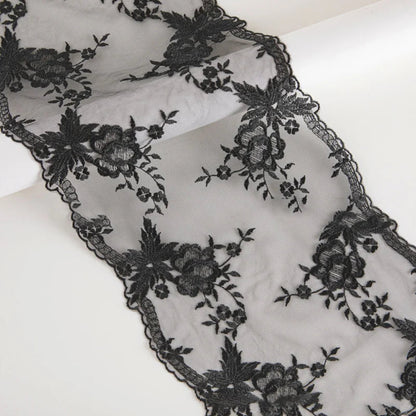 1 Yard Underwear Women Lace Fabric For Bra Dress Craft Trim Sewing Accessories Lace Tulle Embroidered Mesh Lace Drop Shipping luvshop24