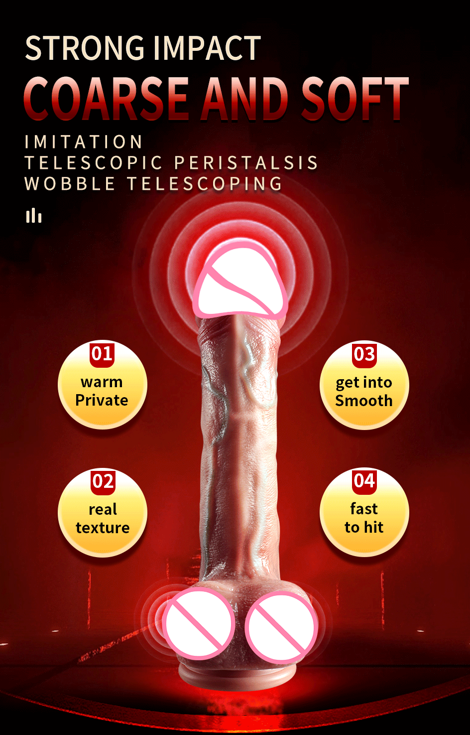 Realistic Vibration Dildo Telescopic Penis Anal Plug Vibration Female Suction Cup Masturbation Sexmachine Sex Toys For Women 18+ luvshop24