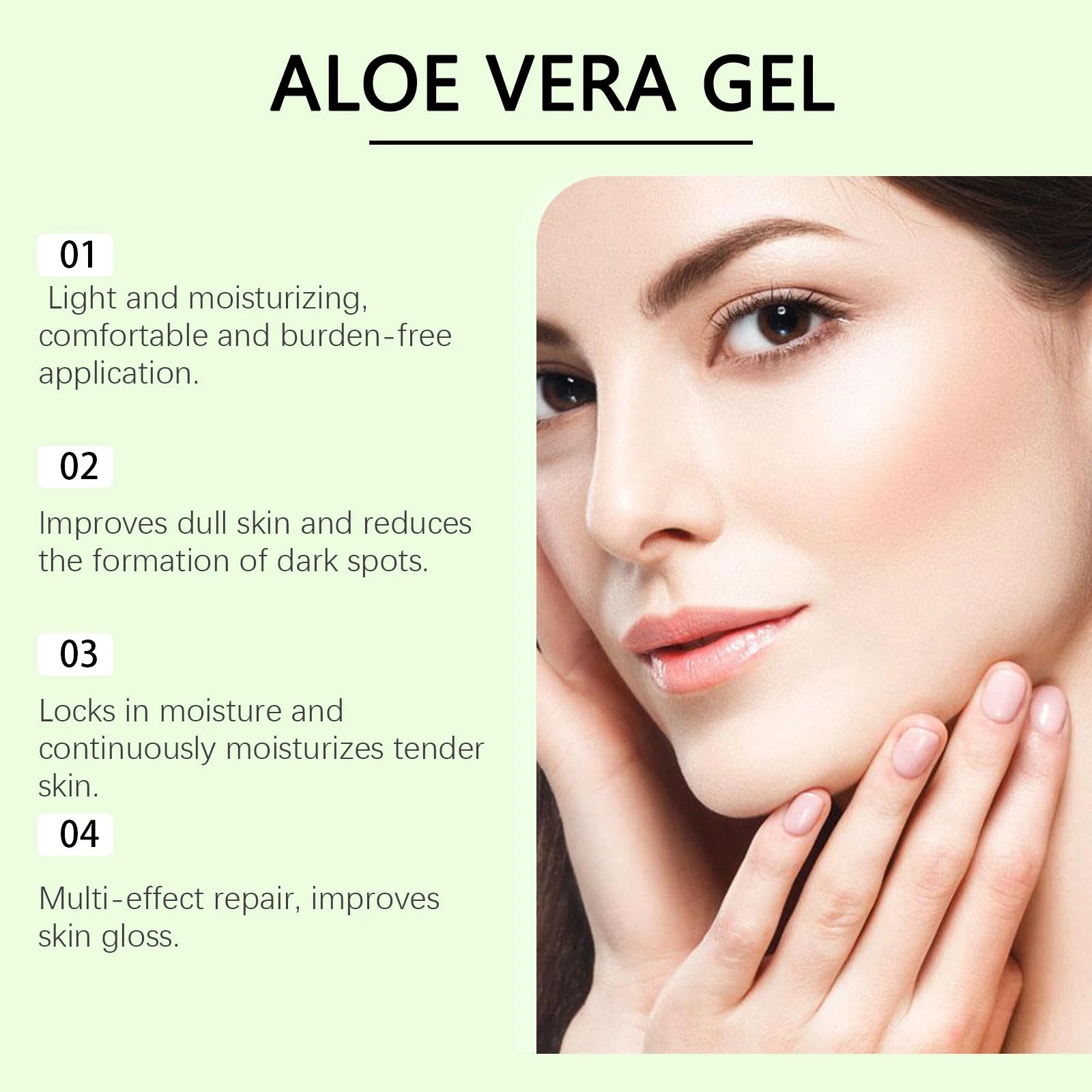 Aloe Vera Moisturizing Gel Remove Acne Relieve Sunburn Sooth Redness Brighten Facial Hydrating Rejuvenating Sun After Repair Gel luvshop24