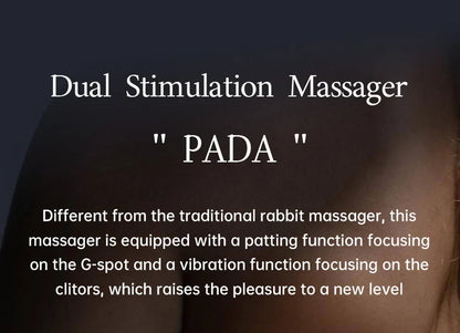DRY WELL Rabbit Vibrator with Unique Patting Function Clitoris Stimulator Dildo with 10 Powerful Modes Dual Motor Stimulator luvshop24
