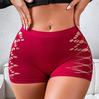 1pcs Hollow Out Sexy Women Popular Women's Boxer Underwear Lady Comfortable Safety Pants Sports Female Hipster Boyshort Panties luvshop24