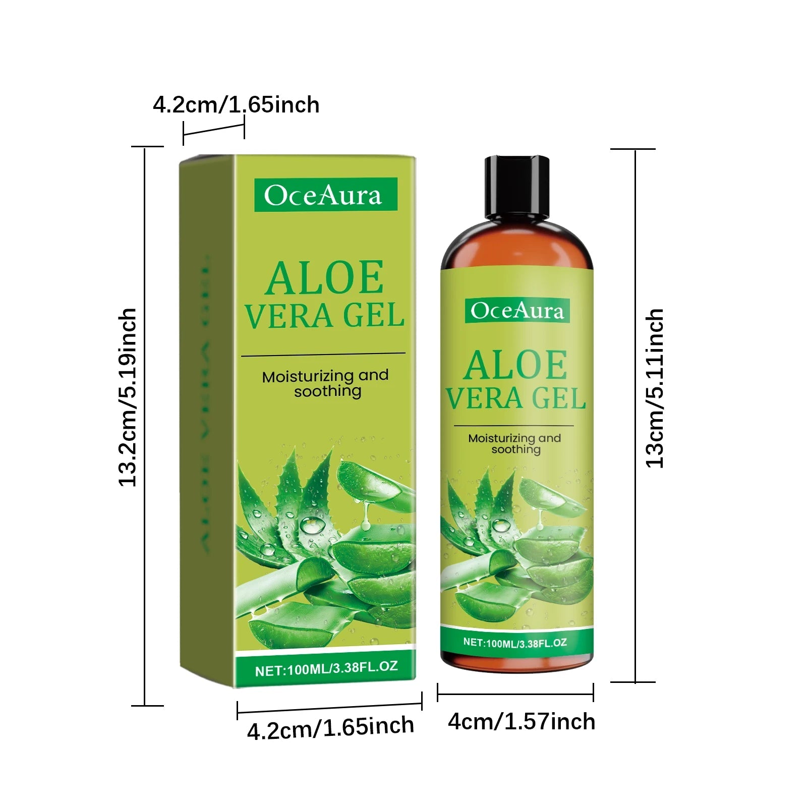 Moisturizing Hydrating Aloe Vera Gel Deeply Nourish Facial Body Skin Shrink Pores Reduce Fine Lines Dry Frizzy Hair Care Essence luvshop24