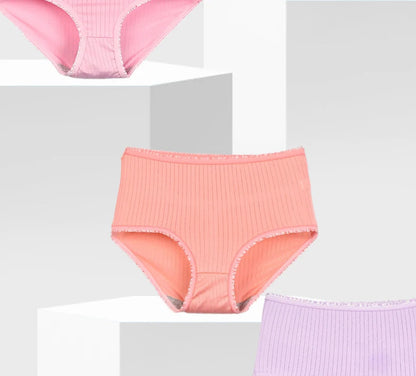 8pcs/lot Women Panties Milk Silk Girls Plus Size Underwear High Waist Briefs Breathable Solid Color Female Lingerie 38-100KG luvshop24