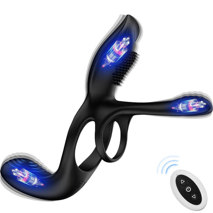 Kushor Vibrating Cock Ring Sex Toy Adult Goods For Men Ejaculation Delay Penis Extender Enlargement Male Massager Vibrator Gay luvshop24