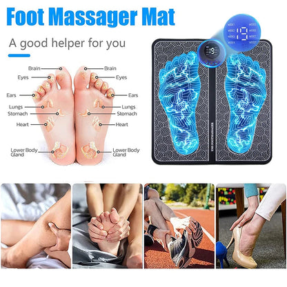 Electric Foot Massager Pad Muscle Massage Relaxation Trainer For Massage Fitness Outdoor Sport Home Family Relax luvshop24