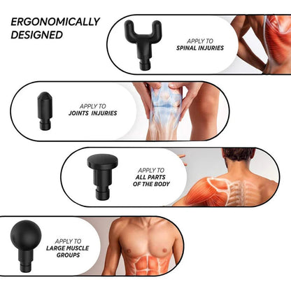 Phoenix A2 Massage Fascia Gun Athlete Vibrating Deep Tissue Strike Four-speed Adjustable Quiet Portable Electric Sports Massager luvshop24