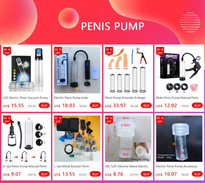 XXL Soft Silicone Sleeve Electric Penis Pump Accessory Enlargement Device Replacement Seal Stretchable dick Cover Masturbation luvshop24