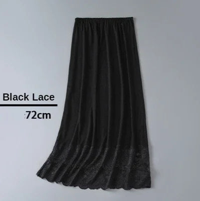 3 Lengths Basic Underskirt Modal Female Half Length Skirt Lace Slip Innerwear Short Skirt Women Half Slip Dress Petticoat luvshop24
