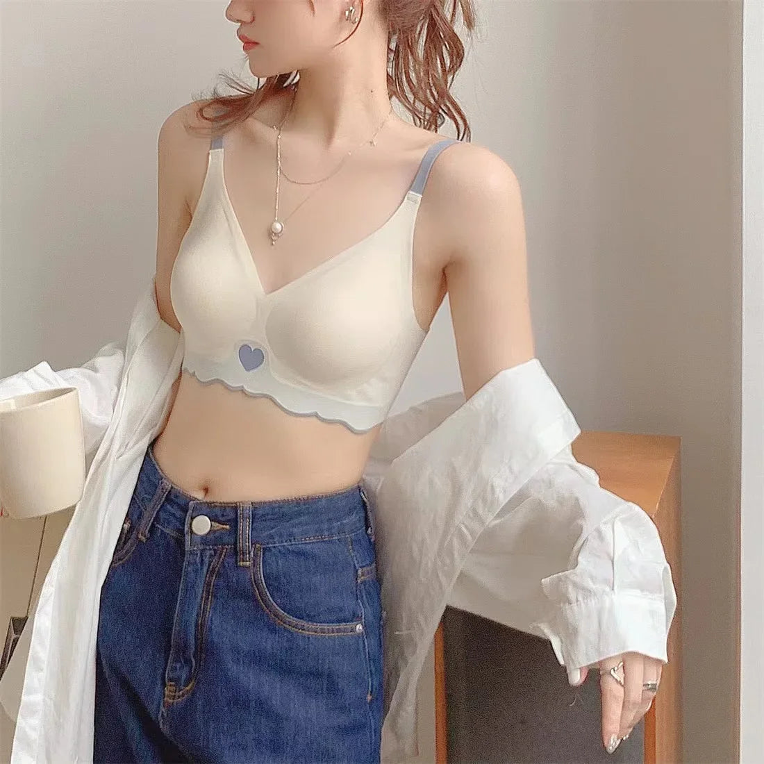 2024 Invisible Push Up Bra Backless Sexy Women Bras Low Cut Plunge Brassiere Open Back Wedding Underwear Seamless Lingerie luvshop24