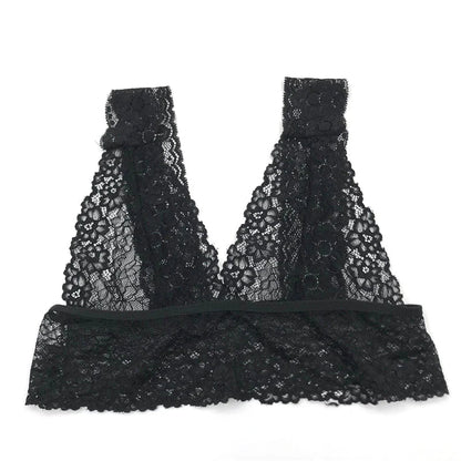 Sheer Lace Bra Tops Women Sexy Lingerie Corset Mesh Lace Bra Ladies Seamless Crop Underwear sexy bras for women  langerie sexy luvshop24