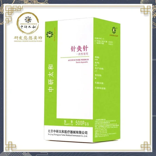 ZHONGYAN TAIHE 500/BOX Acupuncture Needles Sharp Disposable Sterile Beauty Massage Needle Acupuncture with Tube 5 Years Validity luvshop24