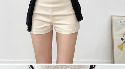 2024 New Women's High-waisted Slimming Spandex Shorts Sexy Tightening Hip Covering Versatile Casual Heat Pants Autumn luvshop24