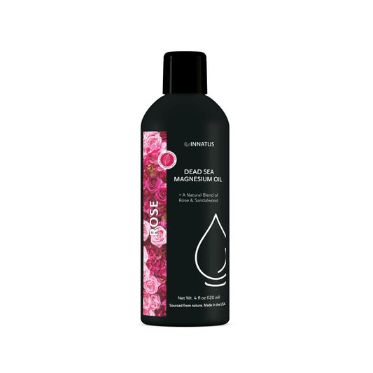 Natural 4oz Dead Sea Magnesium Oil Whiff Rose Sandalwood Topical Massage Oil for Muscle Relaxation Hydration Skin Replenishment luvshop24