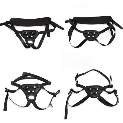 New Black Leather Dildos Pants Erotic Sex Toys for Lesbian Wearable Penis Panties Strap on Adult Game luvshop24