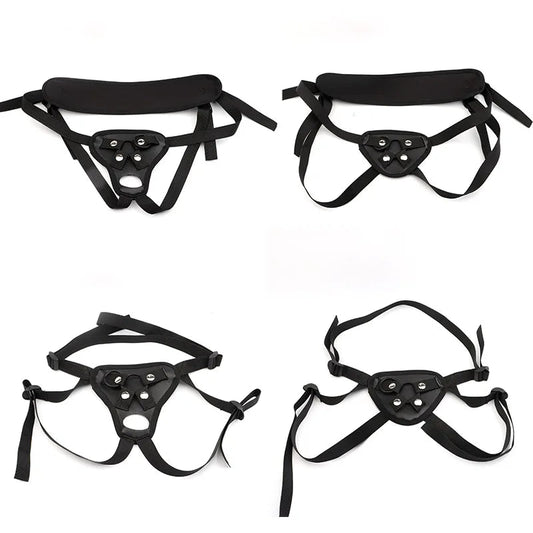 New Black Leather Dildos Pants Erotic Sex Toys for Lesbian Wearable Penis Panties Strap on Adult Game luvshop24