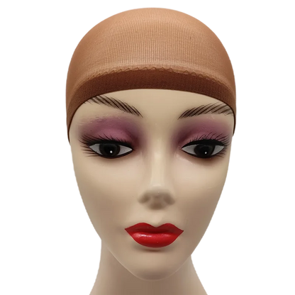 2pcs/Bag Top Stocking Wig Cap Hair Net For Weave Hair Wig Nets Black Brown Stretch Mesh Wig Cap For Making Wigs luvshop24
