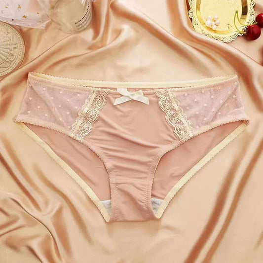 Lace Briefs Sexy Panties For Women Ice Silk Panties Large Underwear Women's Seamless Feminino Lingerie Female Elastic Underpants luvshop24