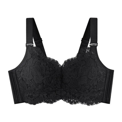 French lace lingerie for women slim fit gathered and gathered paired with anti sagging bra adjustable without steel ring bra luvshop24