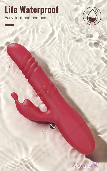 Rabbit Vibrator For Women Powerful G Spot Telescopic Rotating Clitoris Vagina Stimulator Female Masturbator For Adult Sexy Toys luvshop24