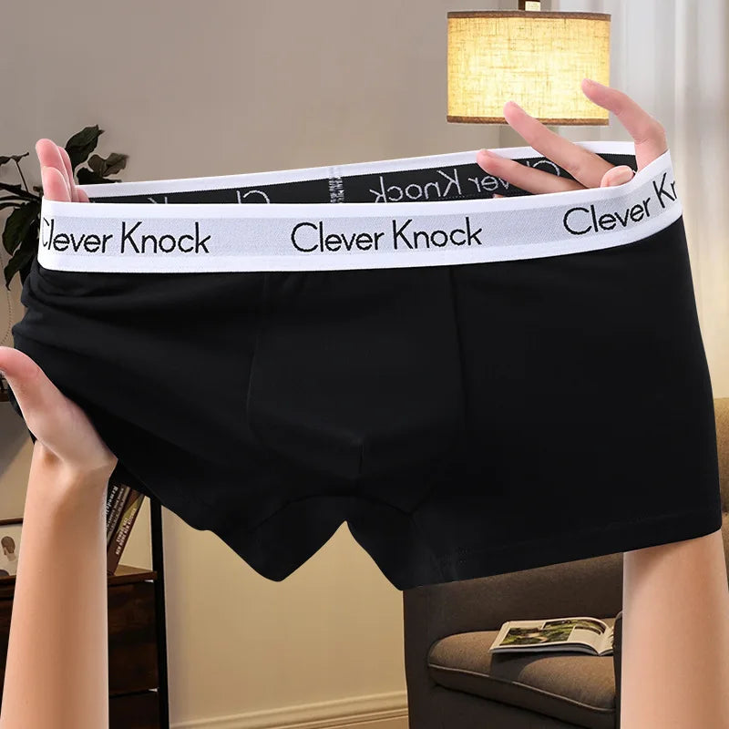 Men's Panties Shorts Brand Underwear Fashion Trend Sexy Boxer Breathable Soft Boxers Men Classic Black Solid Color Underwear Men luvshop24