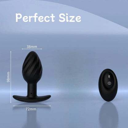 Vibrating Anal Plug 9-frequency Vibration Mode Prostate Massage Stick Wireless Remote Control Backyard Vibration Adult Sexy Toys luvshop24