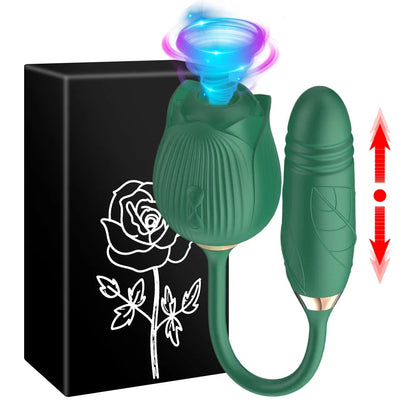 Rose Sucking Vibrator for Women Dildo Thrusting Vibrating Clit Sucker Nipple Clitoris Stimulation Female Sex Toys for Adults luvshop24