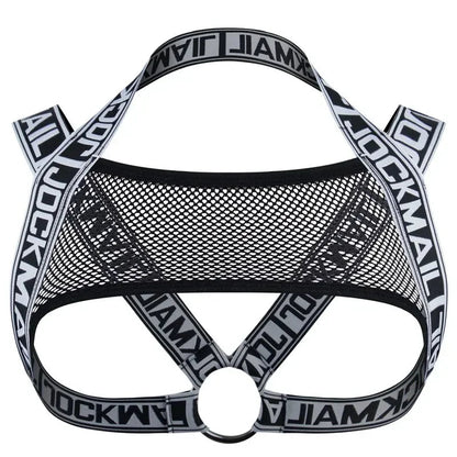 Jockmail Leather Sex Underwear Adults Erotic Lingerie Elastic Suit Sissy Bra Bondage Harness Tank Top Men for Sexy Gay Boys luvshop24