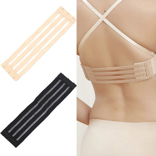 22cm 25cm extended Women Non Slip Bra Extension Strap Extenders 3 Buckles Elastic Bra Extender Hook Clip Adjustable Belt Buckle luvshop24
