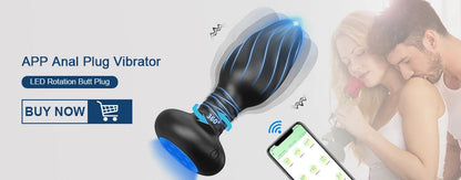 Male Thrusting Prostate Massager Bluetooth APP Vibrator for Men Gay Anal Plug Wireless Remote Butt Plug Sex Toy for Couples luvshop24