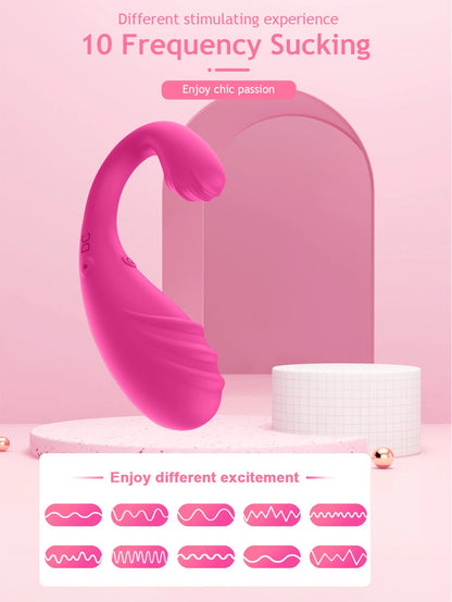 APP Remote Control Women's Dildo Vibrator Vagina G-Spot Dual Stimulation Massager Wearable Underwear Sex Toy luvshop24