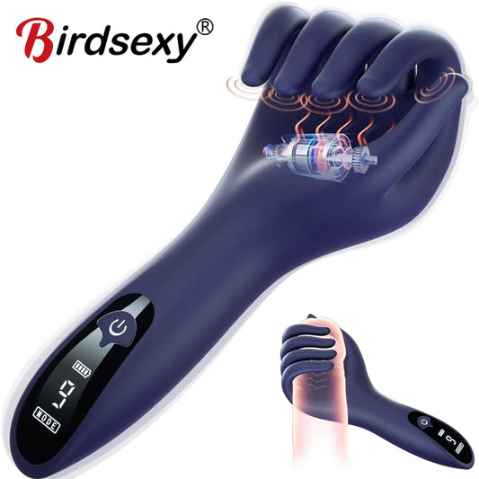 Glans Trainer for Men Powerful Vibrating Penis G Spot Masturbator Soft Fingertip Prolong Endurance Massage Vibrator Erotic Toys luvshop24