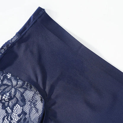 Lace Women's Panties French Seamless Underwear Female Ice Silk Briefs Solid Color Breathable Underpants Lingerie luvshop24