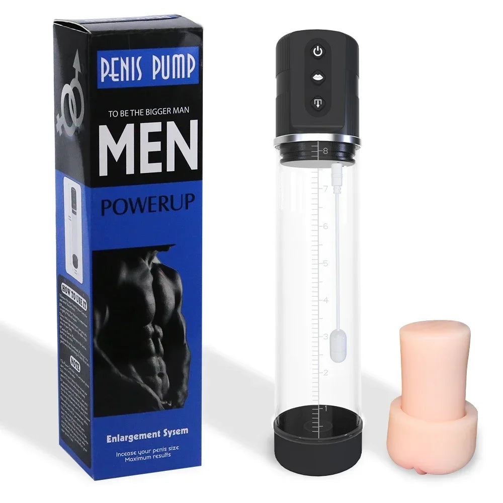 Automatic Penis Pump Men Enlargement dilate Trainer Penis Vacuum Pump Sex Toys 5 Suction Male Masturbator Sex Toys for Men luvshop24