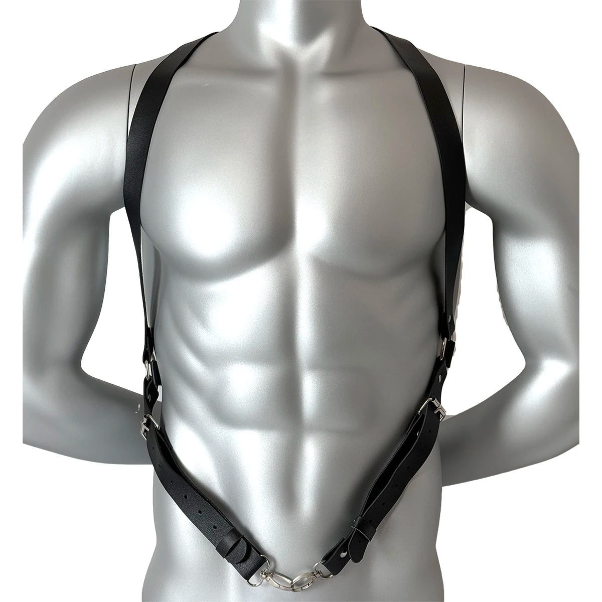 Sexy Male PU Leather Chest Harness Bondage Strap Adjustable Shoulder Belt Lingerie Fetish Gay Clothing Accessories for Men luvshop24