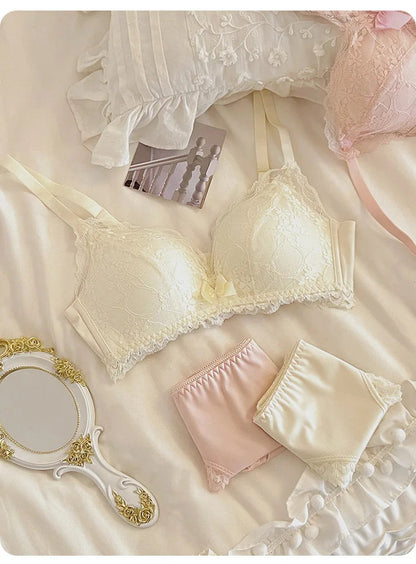Lace Underwear Set of Female Small Breasts Gathered to Show Large on the Top Anti-Sagging Breasts Collect Vice Girls Student Bra luvshop24