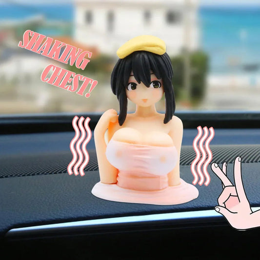 1pc Sexy Anime Shaking Boobs Console Dashboard Interior Accessory Girls Boys Adult Figure Collection Model Doll Toys luvshop24