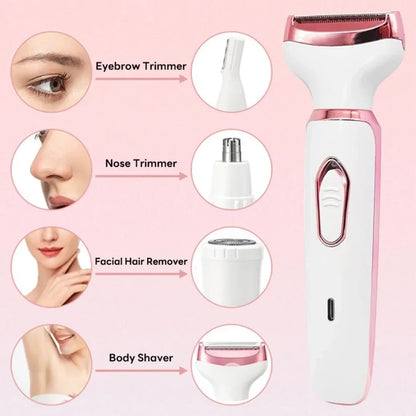 4 In 1 Portable Electric Haircut Trimmer epilator woman facial intimate area for body hair removal Gifts For Women luvshop24