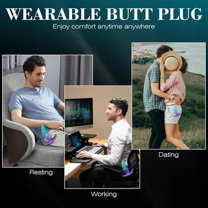 Wearable Anti Drop Soft Anal Plugs Prostate Massage Liquid Silicone Huge Butt Plug Anal Training Comfortable To Wear Butt Plug luvshop24