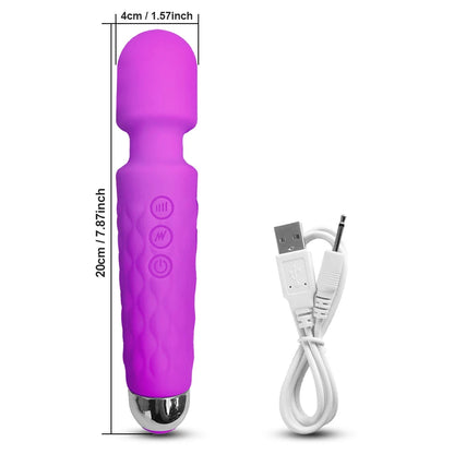 G spot Clitoris Stimulator Vibrator Adult Supplies for Women Powerful 20 Modes Clit Massager Female AV Magic-Wand Erotic Toys luvshop24