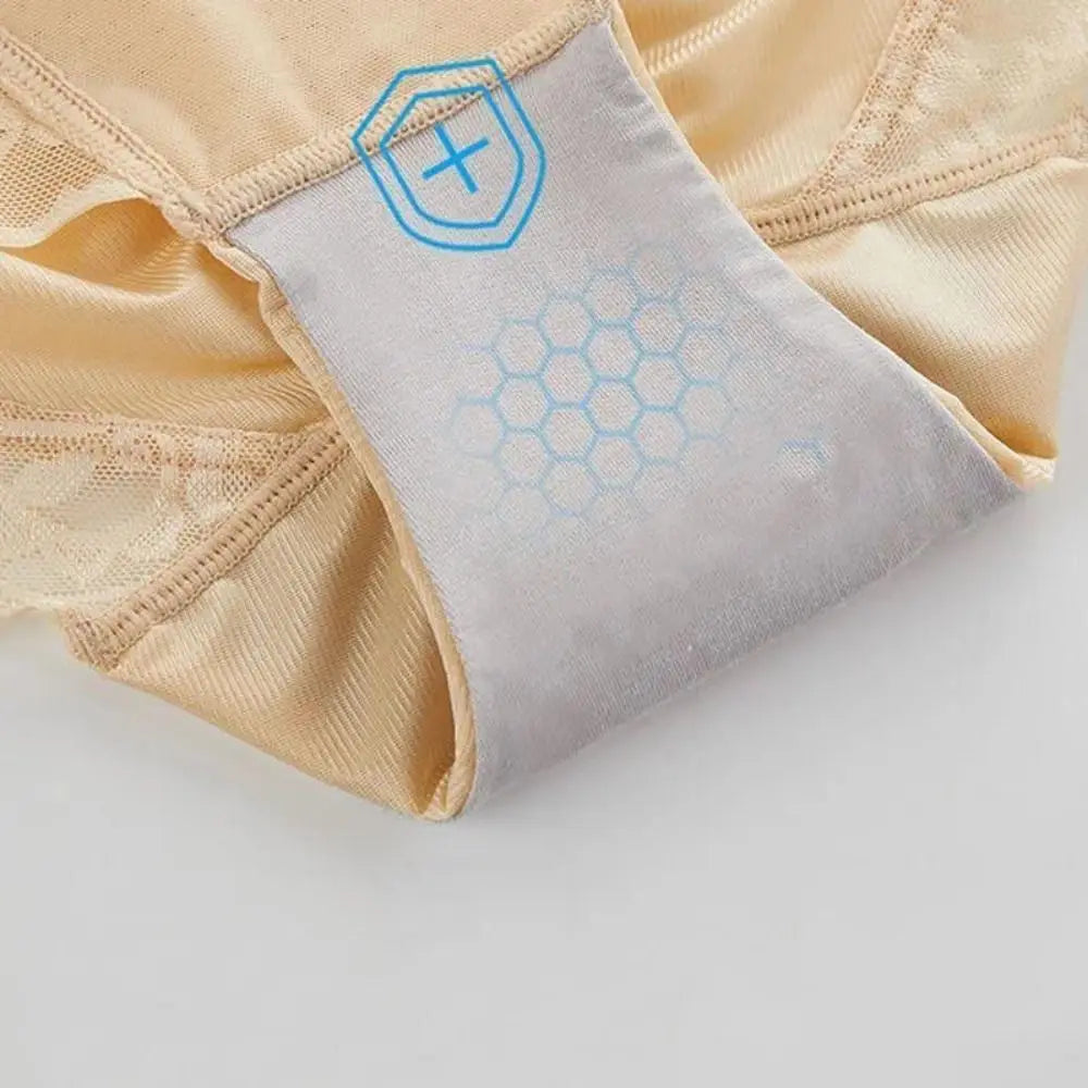 Lace Flower Postpartum Panties Transparent Tight Slim Seamless Underwear Restoration High Waist Tummy Control Shapewear Gym luvshop24