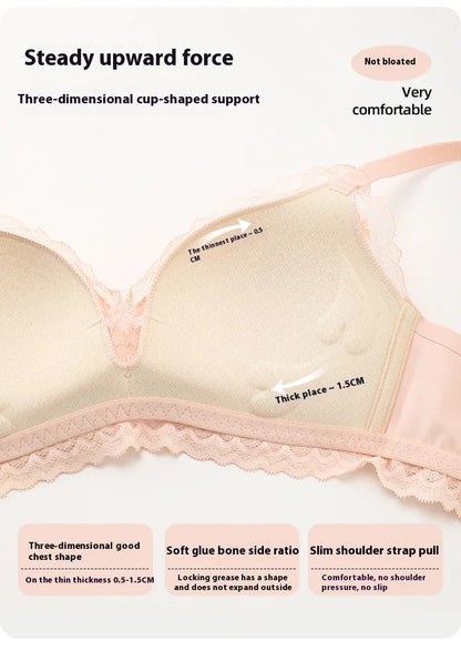 Lace Underwear Set of Female Small Breasts Gathered to Show Large on the Top Anti-Sagging Breasts Collect Vice Girls Student Bra luvshop24