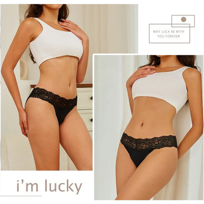 Lace Panties Women Cotton Briefs Female Comfortable Underwear 4PCS/Set Elstice Solid Color Panties Female Low Rise Sexy Lingerie luvshop24