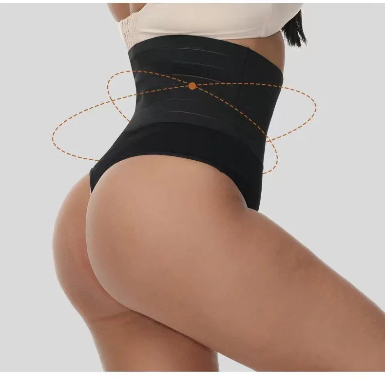 1pcs Women High Waist Shaping Brief Lady Thong Body Shaper Slimming Underwear Butt Lifter Control Pantie Sexy Shapewear Panty luvshop24