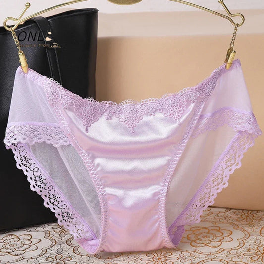 Women's Panties Underwear Lace Briefs Seamless Panties for Women Elastic Low-Waist Underpant Lady Sexy Female Intimates Lingerie luvshop24