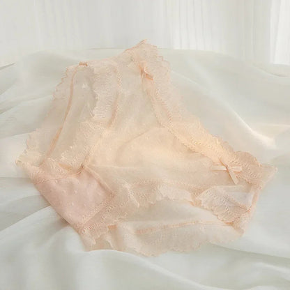 2024 Summer New Lace Sexy Women's Underwear Ultra Thin Breathable Comfortable Traceless Underwear Bragas Трусы 팬티 Белье luvshop24