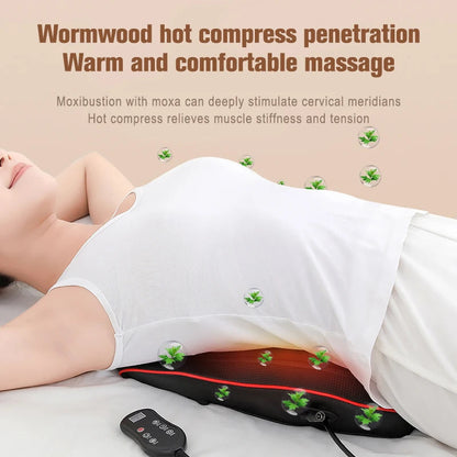 Portable Massager, Waist Massager, Full-body Muscle Relaxer, Car-portable Backrest Vibration Comfort Massager luvshop24