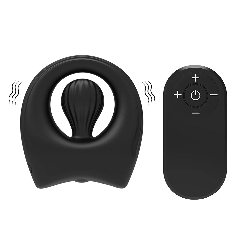 Vibrating Penis Rings Triple Motors Lock Ring Remote Control Vibrator 10 Vibration Modes Enhanced Erection Adult Erotic Toys luvshop24