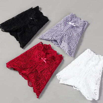 3Pcs Sexy Floral Lace Panties Women Briefs Low Waist Soft Lingerie Comfortable Female Underwear Girls Intimates Panties luvshop24